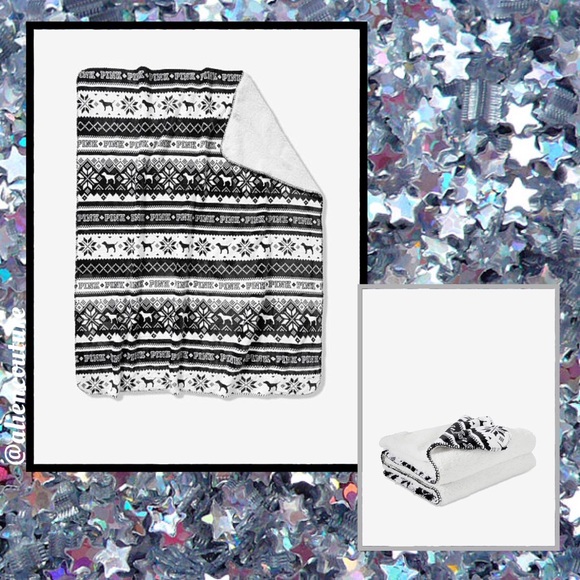 VS Pink Lux Sherpa Blanket—Limited Edition! - Picture 2 of 8